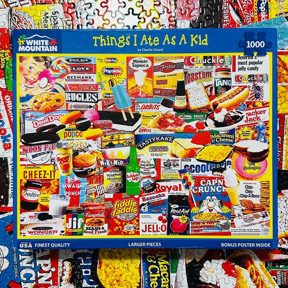 White Mountain Puzzles Things I Ate As A Kid 1000 Piece Jigsaw Puzzle